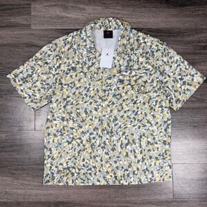 Nike Jordan Men's Medium Poolside Button Down Shirt FN4641-133 NEW $70